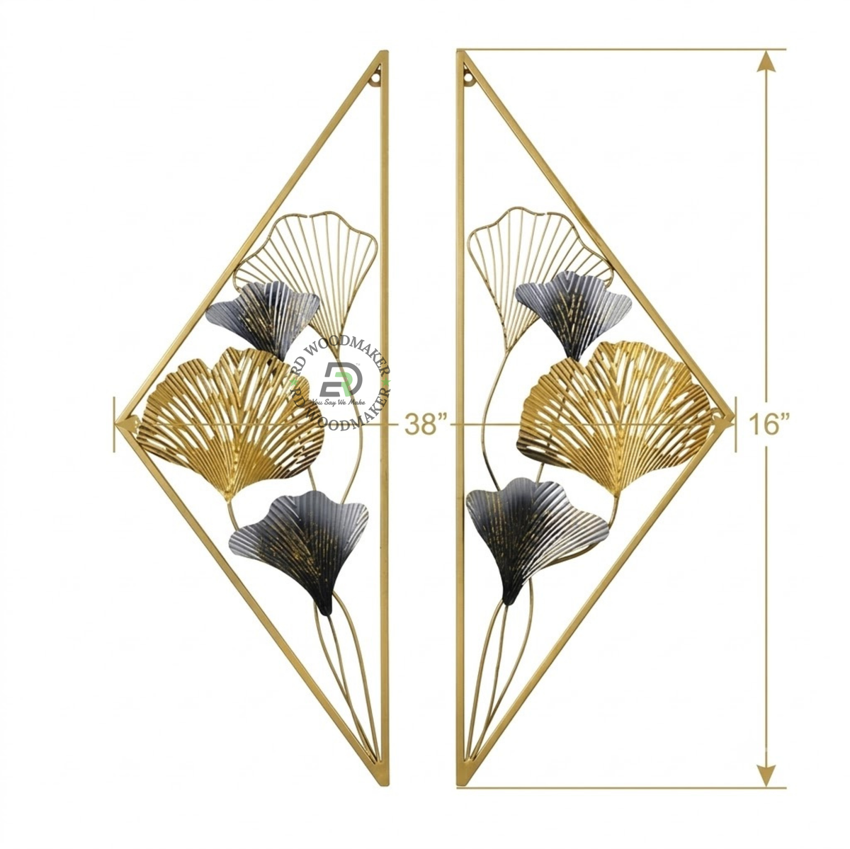 VISTA GINKGO DIAMOND WALL ART SET