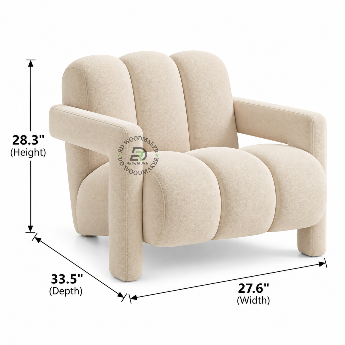 VELORA CHANNELLED SINGLE SOFA CHAIR