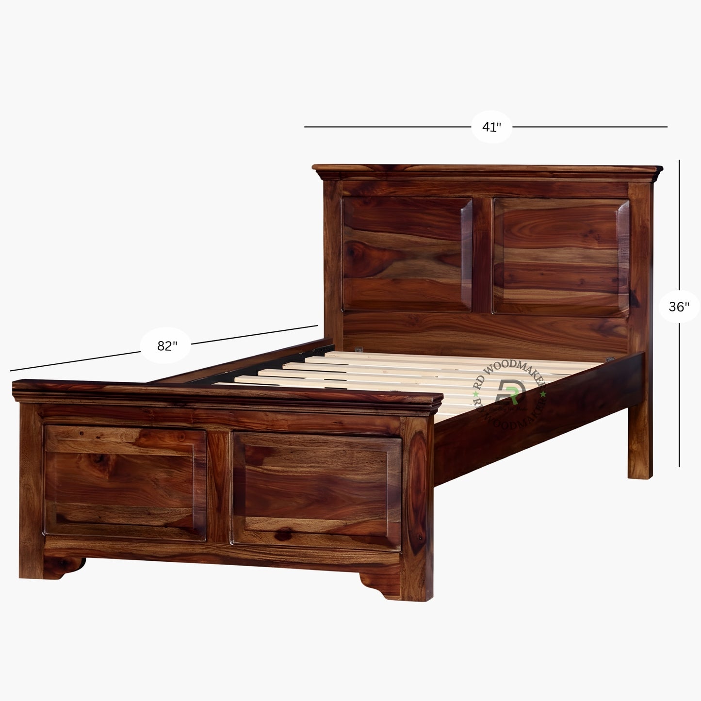 HERITAGE PANEL SOLID WOOD BED