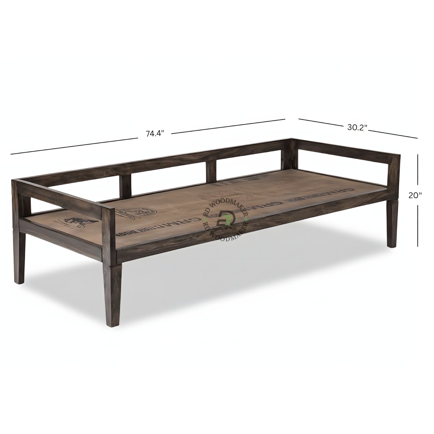 MODERN WOODEN DAYBED WITH SIDE RAILS