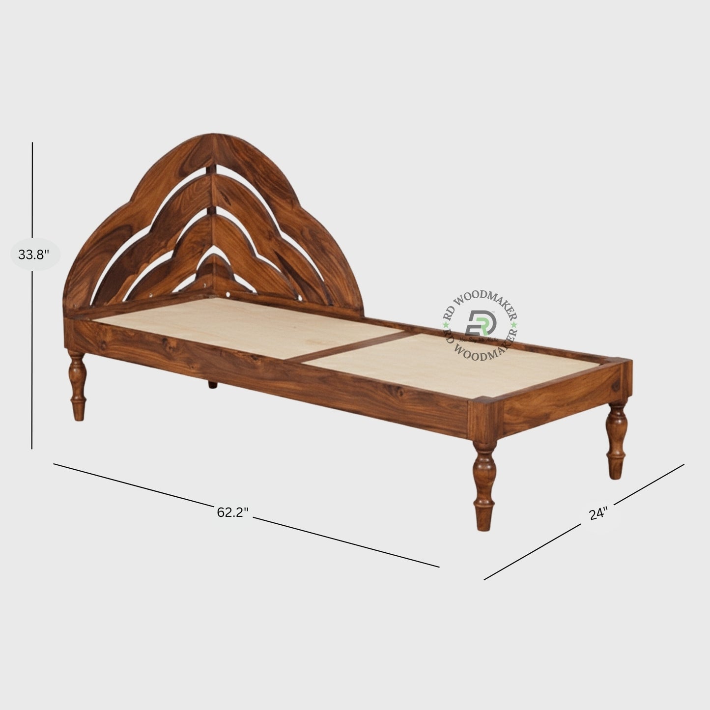 ARTISTIC ARCH HEADBOARD SINGLE BED