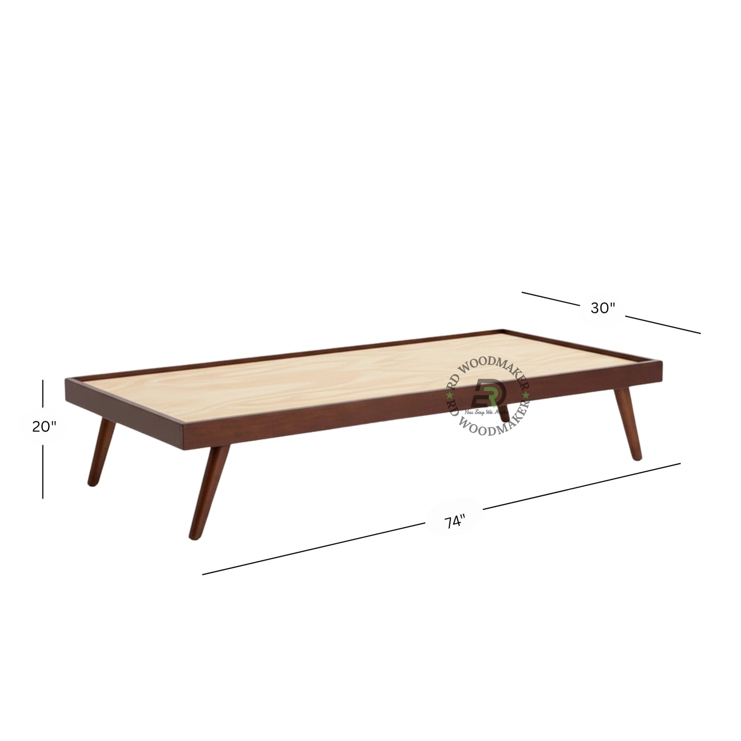 MINIMALIST PLATFORM WOODEN BED