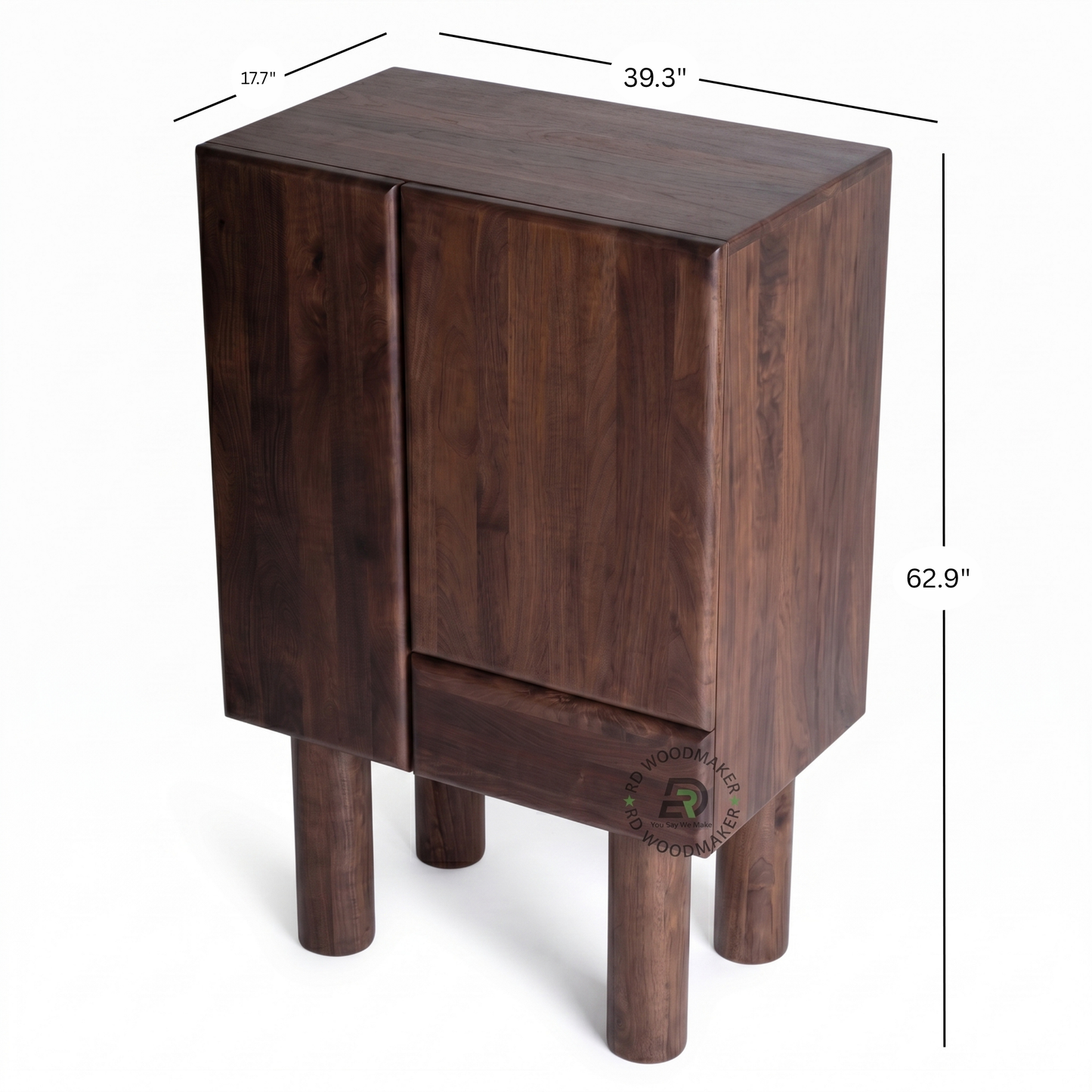 SOLID WOOD MODERN STORAGE CABINET