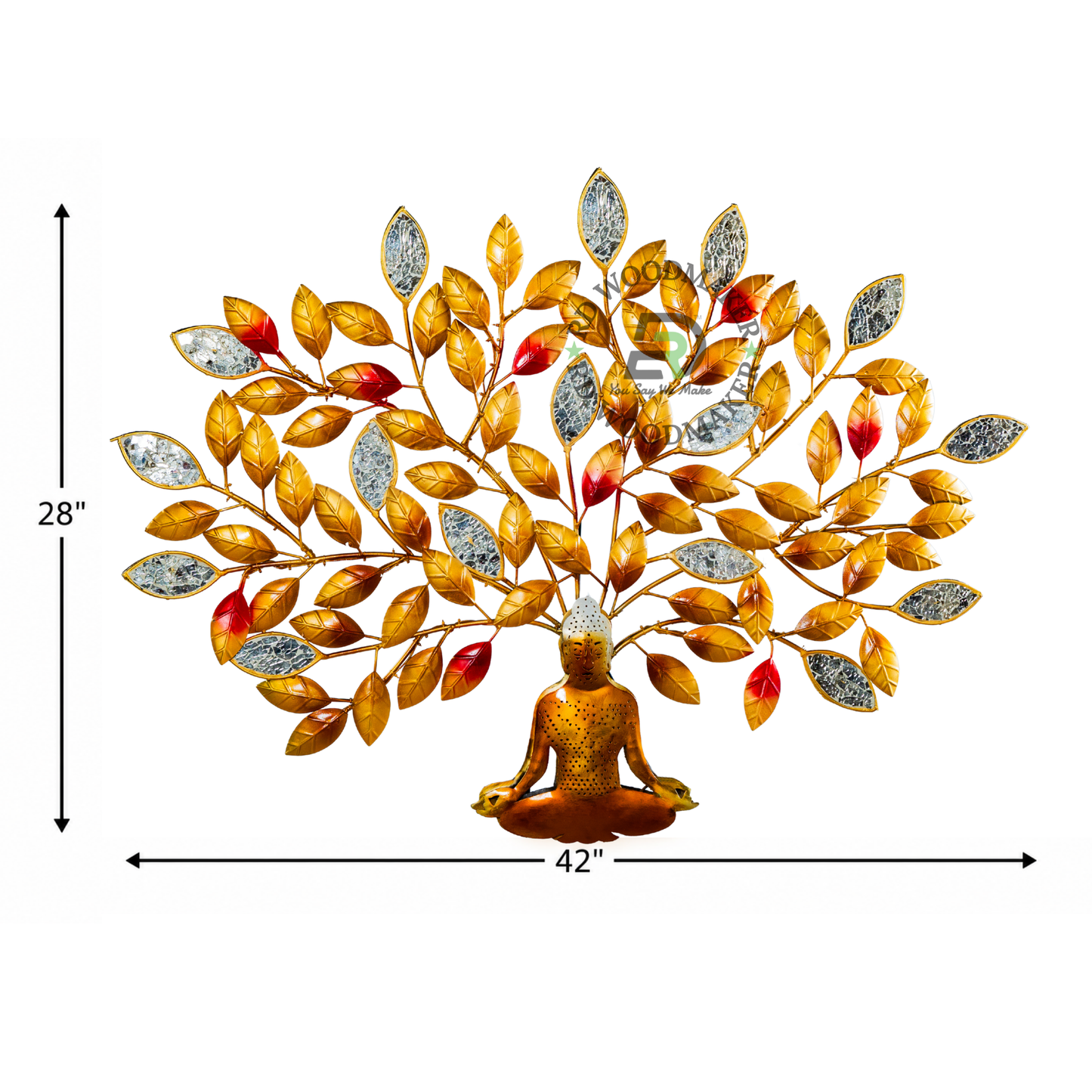 BUDDHA TREE METAL WALL DECOR