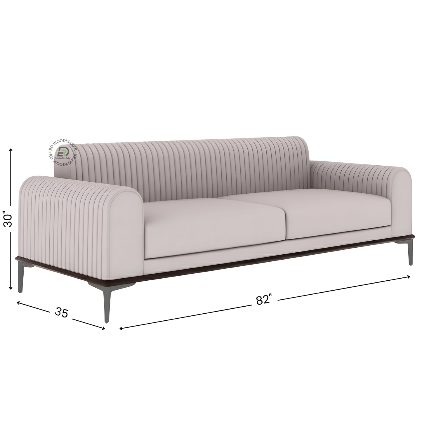 LUXURY CURVED VELVET SOFA WITH GOLD BASE