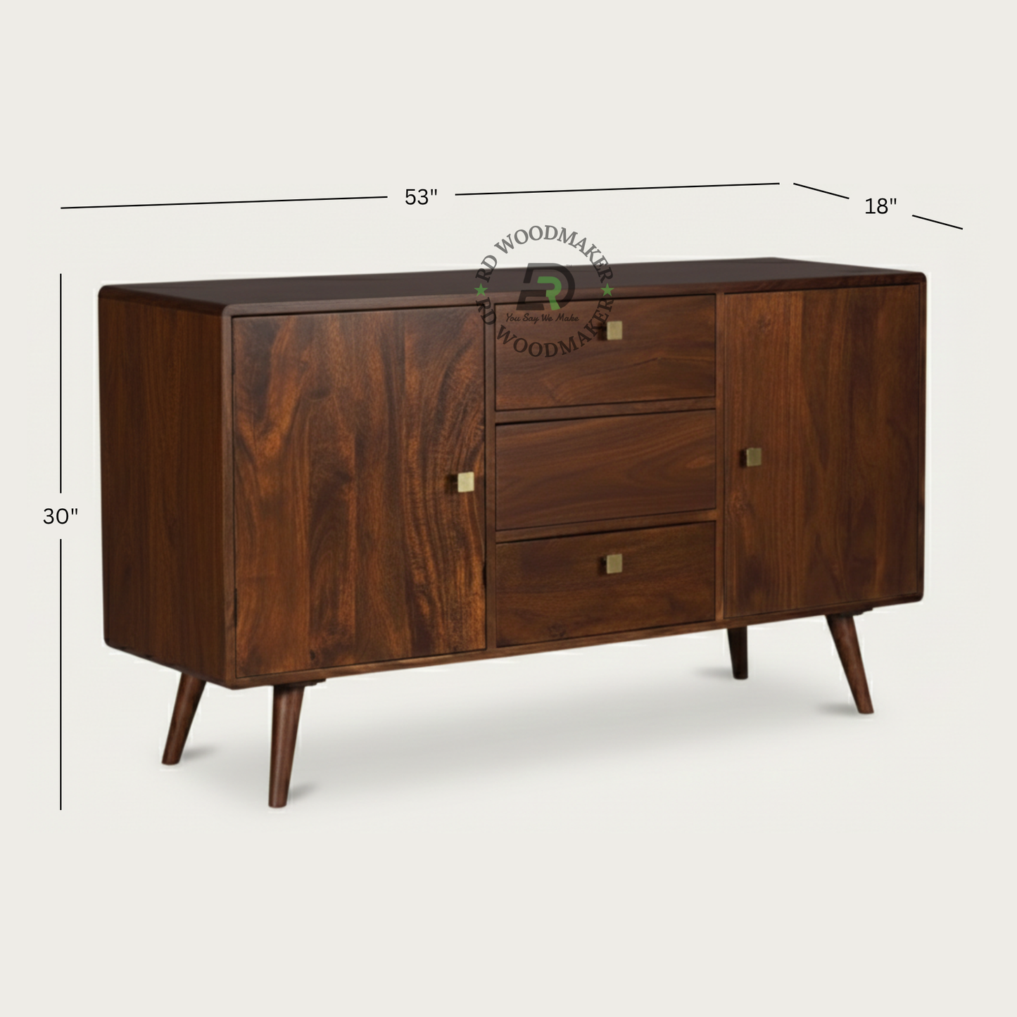 MID-CENTURY MODERN WOODEN SIDEBOARD
