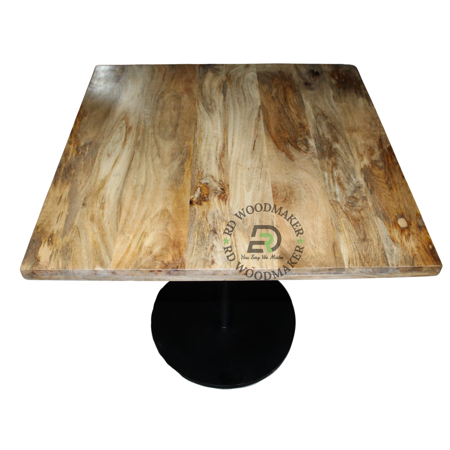 NATURAL GRAIN SQUARE PEDESTAL DINING TABLE