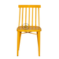 PREMIUM YELLOW METAL SPINDLE BACK DINING CHAIR