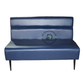 MODERN NAVY BLUE HORIZONTAL CHANNEL UPHOLSTERED TWO-SEATER SOFA