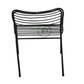 MODERN BLACK METAL WIRE DINING ARMCHAIR