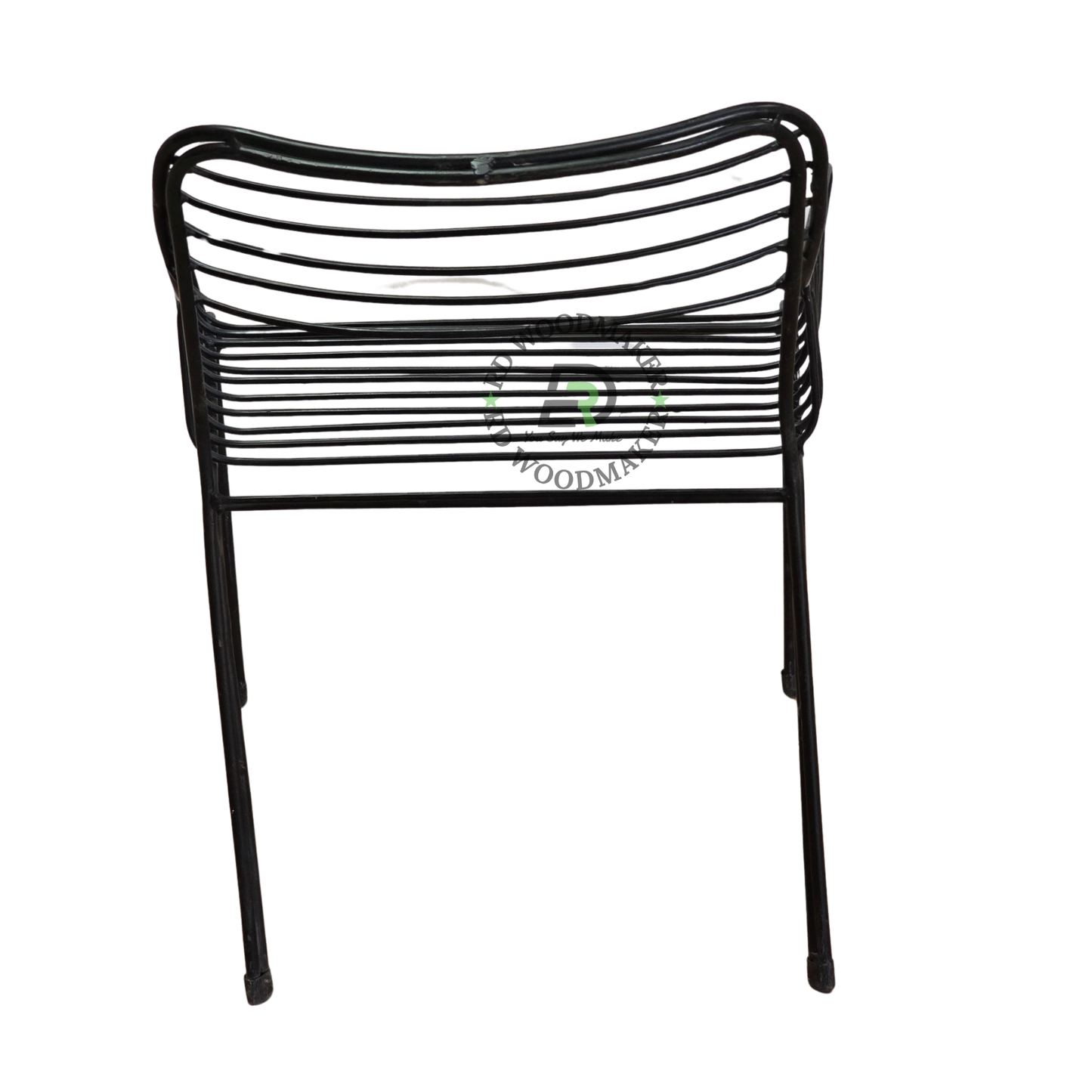MODERN BLACK METAL WIRE DINING ARMCHAIR