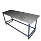 EXTRA-LONG INDUSTRIAL METAL BAR TABLE WITH GREY TOP