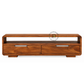 AUREN ROUNDED 2-DRAWER SOLID WOOD TV UNIT