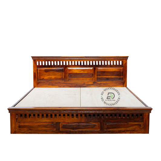 HERITAGE SOLID WOOD PANEL BED