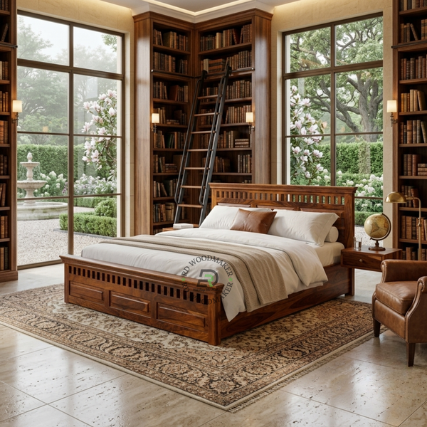 HERITAGE SOLID WOOD PANEL BED