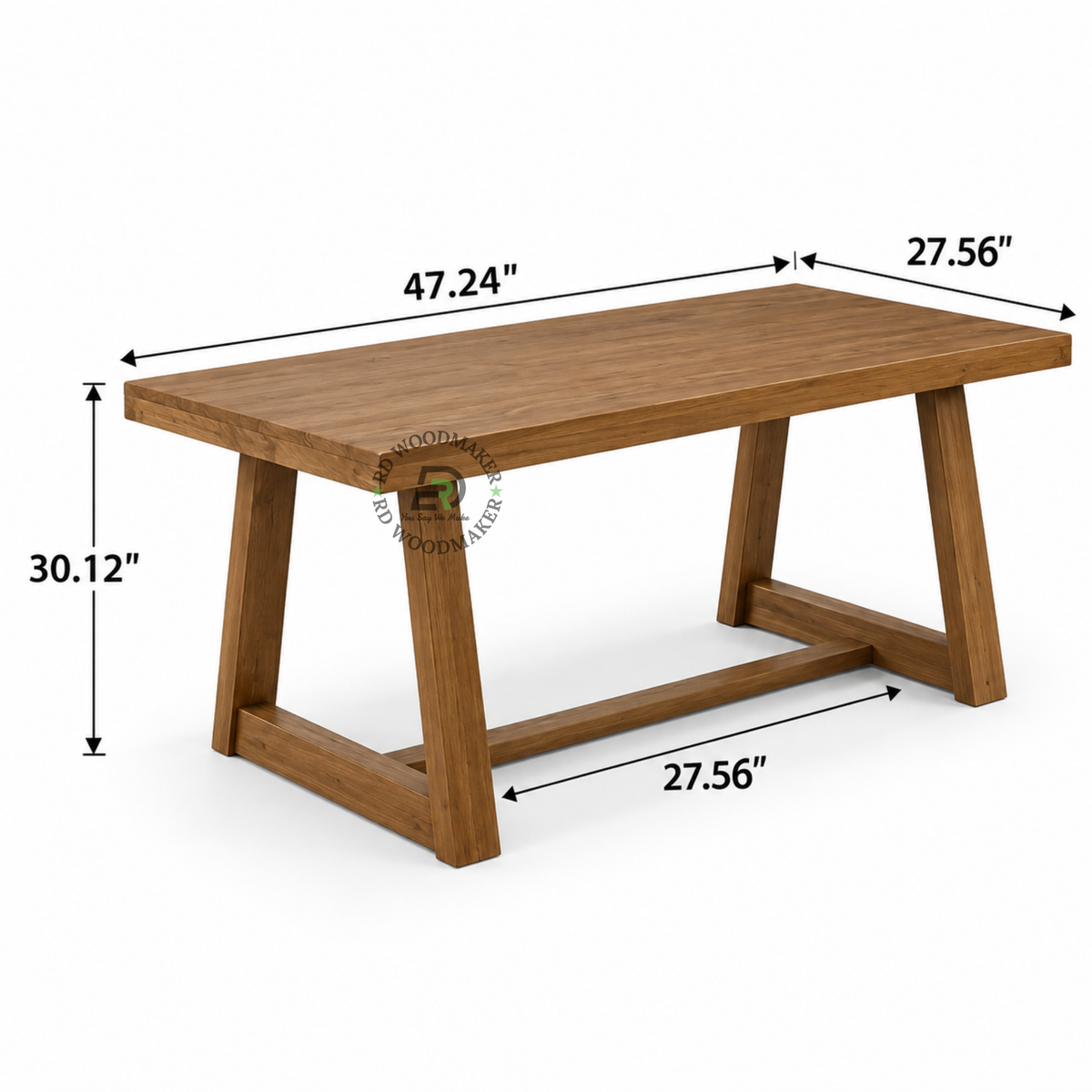 BRAMWELL SOLID WOOD TRESTLE TABLE
