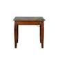 PREMIUM HANDCRAFTED WOODEN SIDE TABLE WITH DECORATIVE TILE TOP