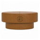 MODERN ROUND LEATHER UPHOLSTERED COFFEE TABLE