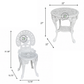 IVORY HERITAGE METAL BISTRO SET