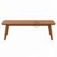 SOREN MINIMAL SOLID WOOD DINING BENCH WITH ANGLED LEGS