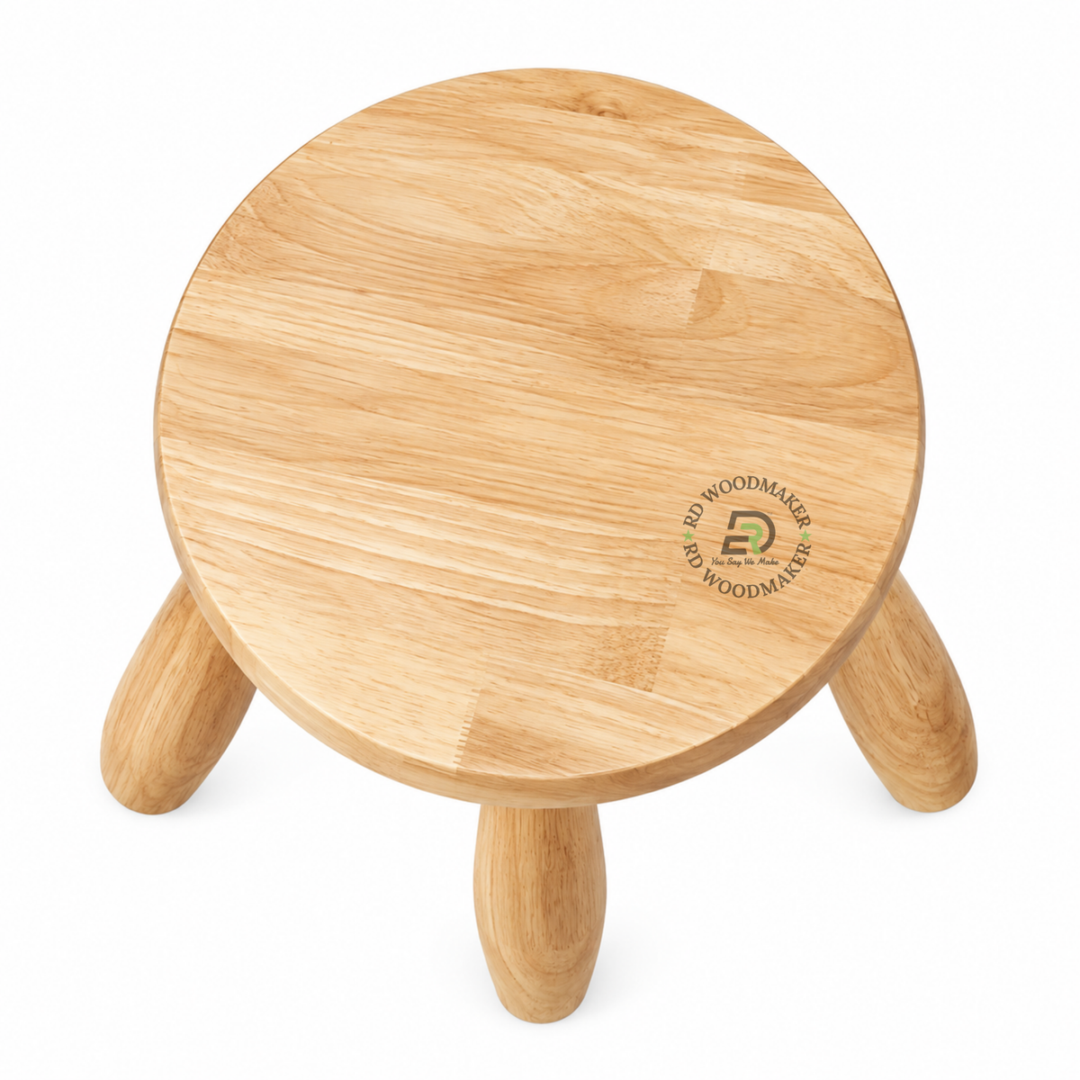 MILO ROUND SOLID WOOD MINI STOOL