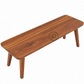 SOREN MINIMAL SOLID WOOD DINING BENCH WITH ANGLED LEGS