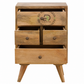 MODERN SOLID WOOD MULTI DRAWER BEDSIDE TABLE