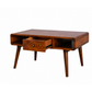 MID-CENTURY SOLID WOOD SIDEBOARD WITH CENTER DRAWER