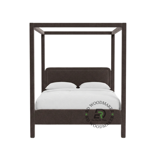 MODERN UPHOLSTERED CANOPY BED