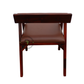 CONTEMPORARY BROWN UPHOLSTERED WOODEN DINING ARMCHAIR