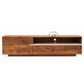 EVORA SOLID WOOD TV UNIT WITH OPEN MEDIA SHELF & CONCEALED STORAGE