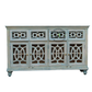DISTRESSED BLUE WOODEN FOUR-DOOR SIDEBOARD