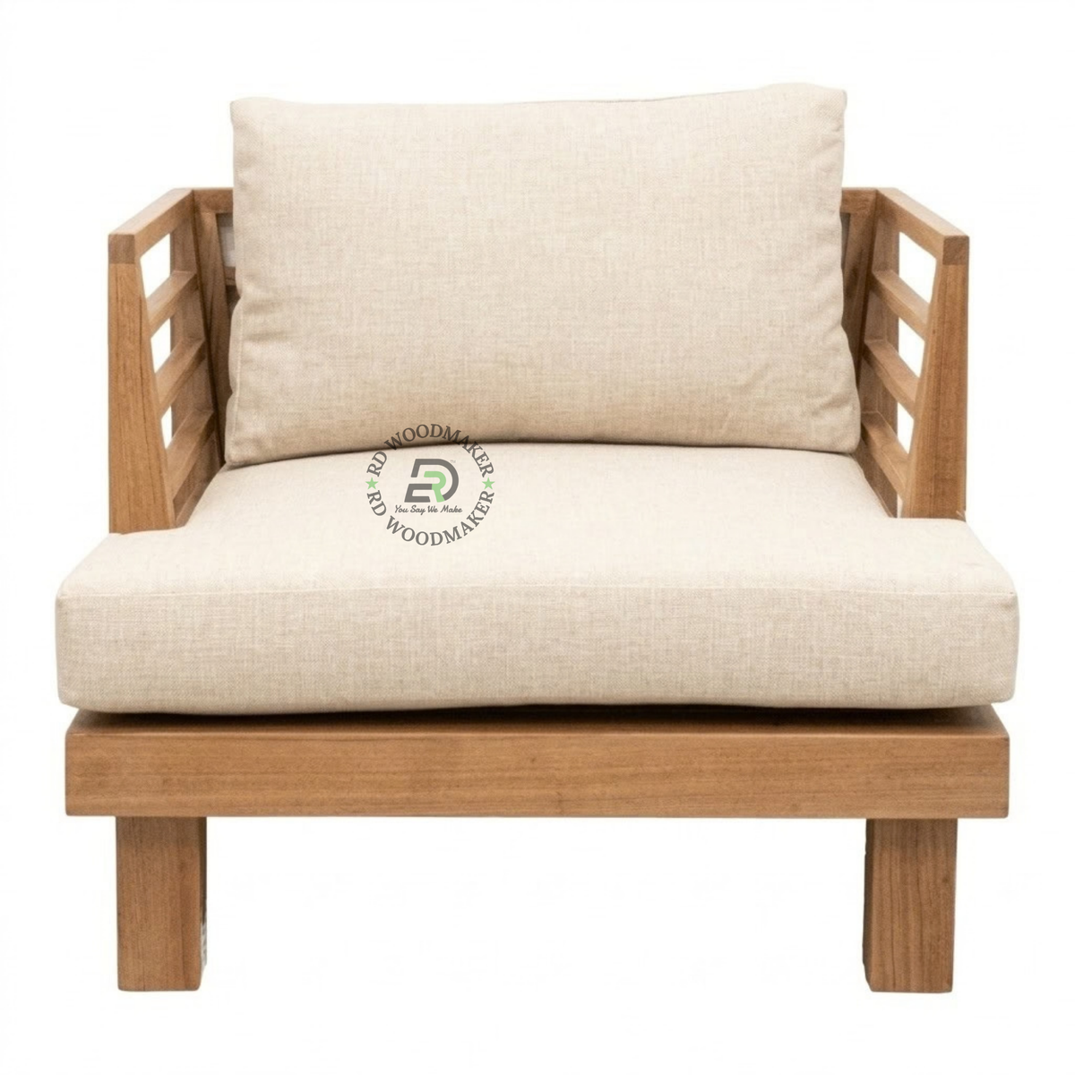 ARLO SOLID WOOD SINGLE SOFA CHAIR