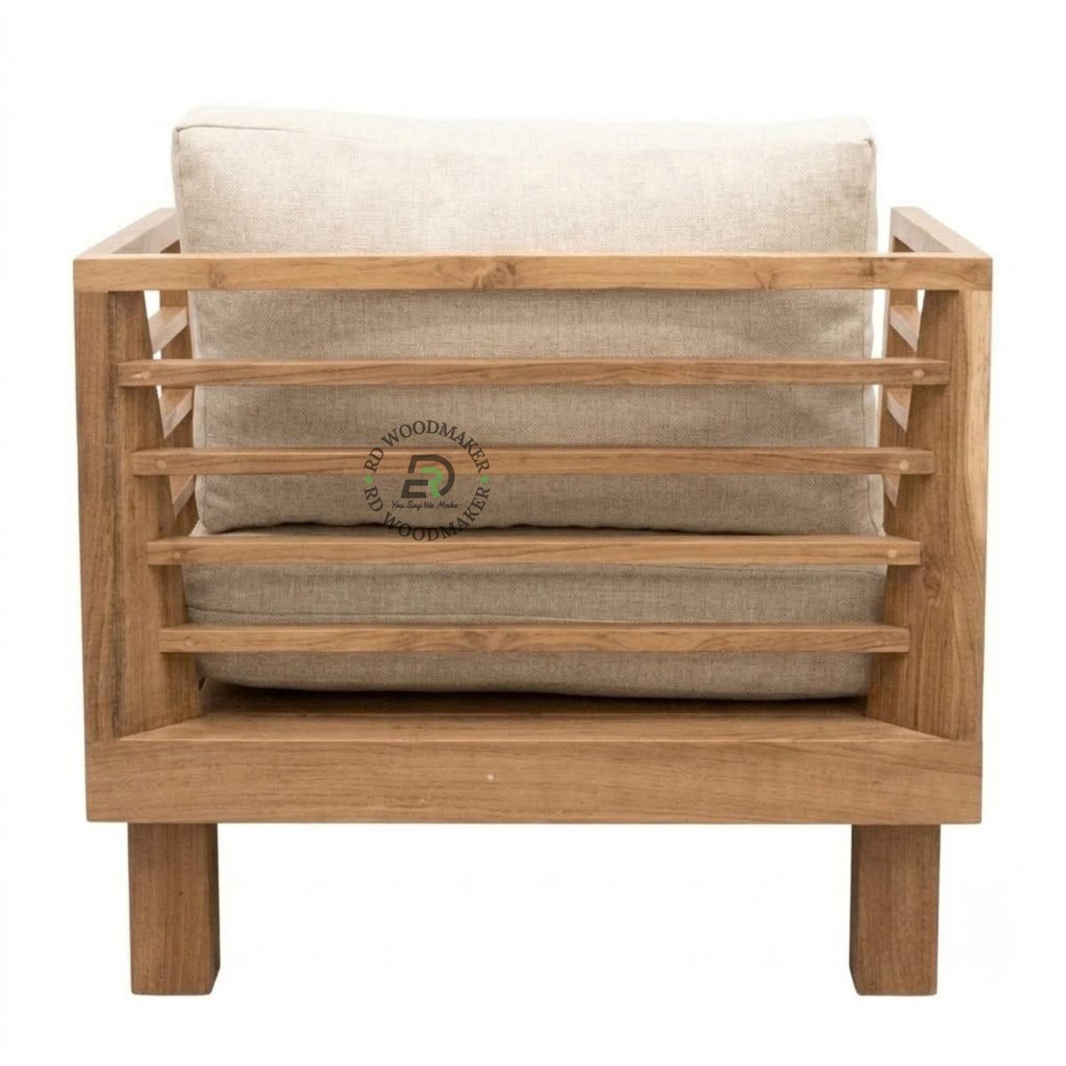 ARLO SOLID WOOD SINGLE SOFA CHAIR