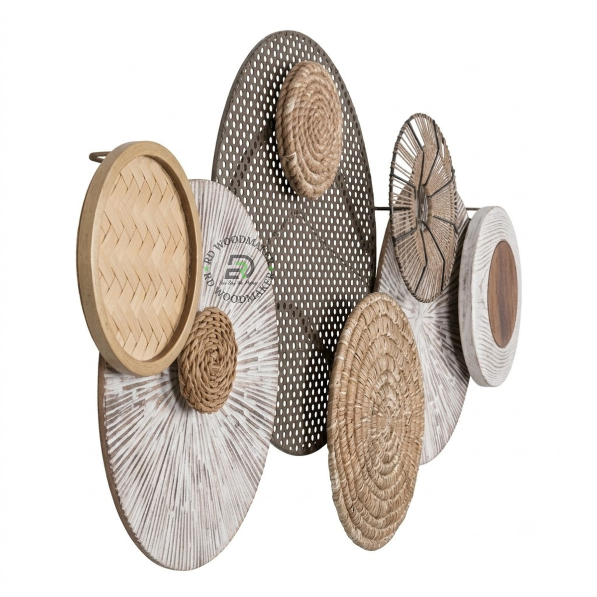 AURA WOVEN CIRCLE WALL ART