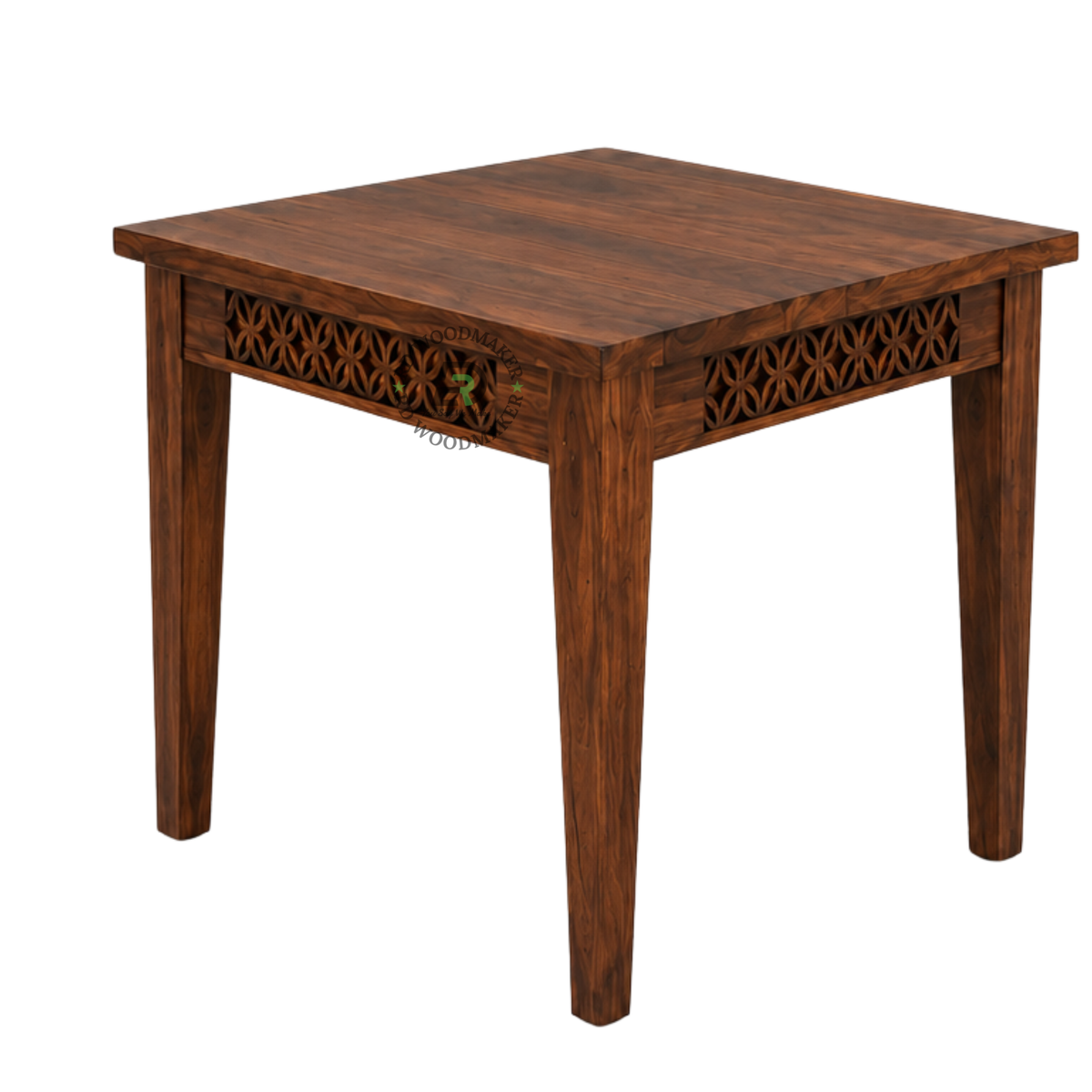 RAJASTHAN CARVED WOOD DINING TABLE & CHAIR SET