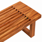 ARVEN SLATTED SOLID WOOD BENCH