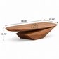 VAYNE SCULPTURAL SOLID WOOD TABLE