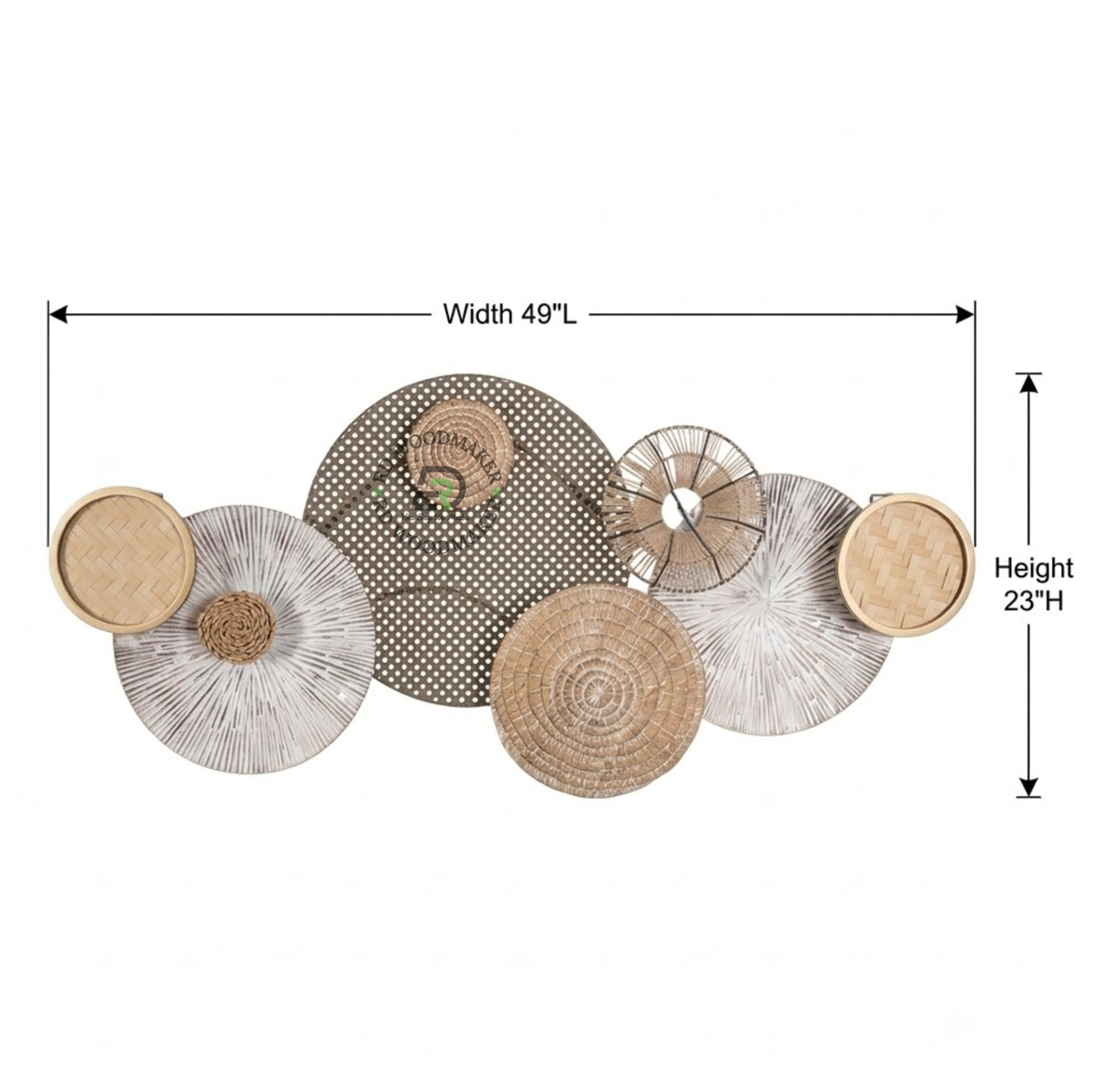 AURA WOVEN CIRCLE WALL ART