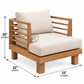 ARLO SOLID WOOD SINGLE SOFA CHAIR