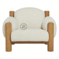ELVIN BOUCLÉ SOLID WOOD SINGLE SOFA CHAIR