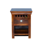 CLASSIC SOLID WOOD OPEN SHELF BEDSIDE TABLE