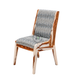 HERITAGE LIVE EDGE WOOD DINING TABLE & UPHOLSTERED CHAIR SET
