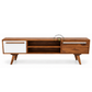LUMEN TWO-TONE SOLID WOOD TV UNIT WITH OPEN SHELVES