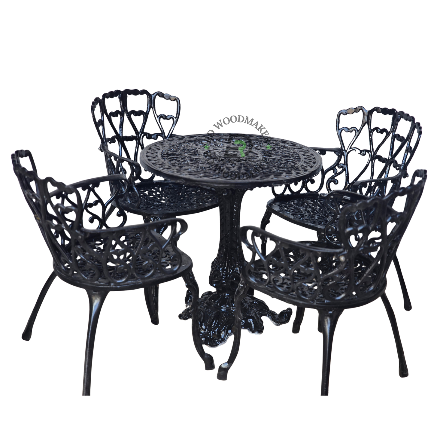 NOIR VICTORIAN METAL BISTRO SET