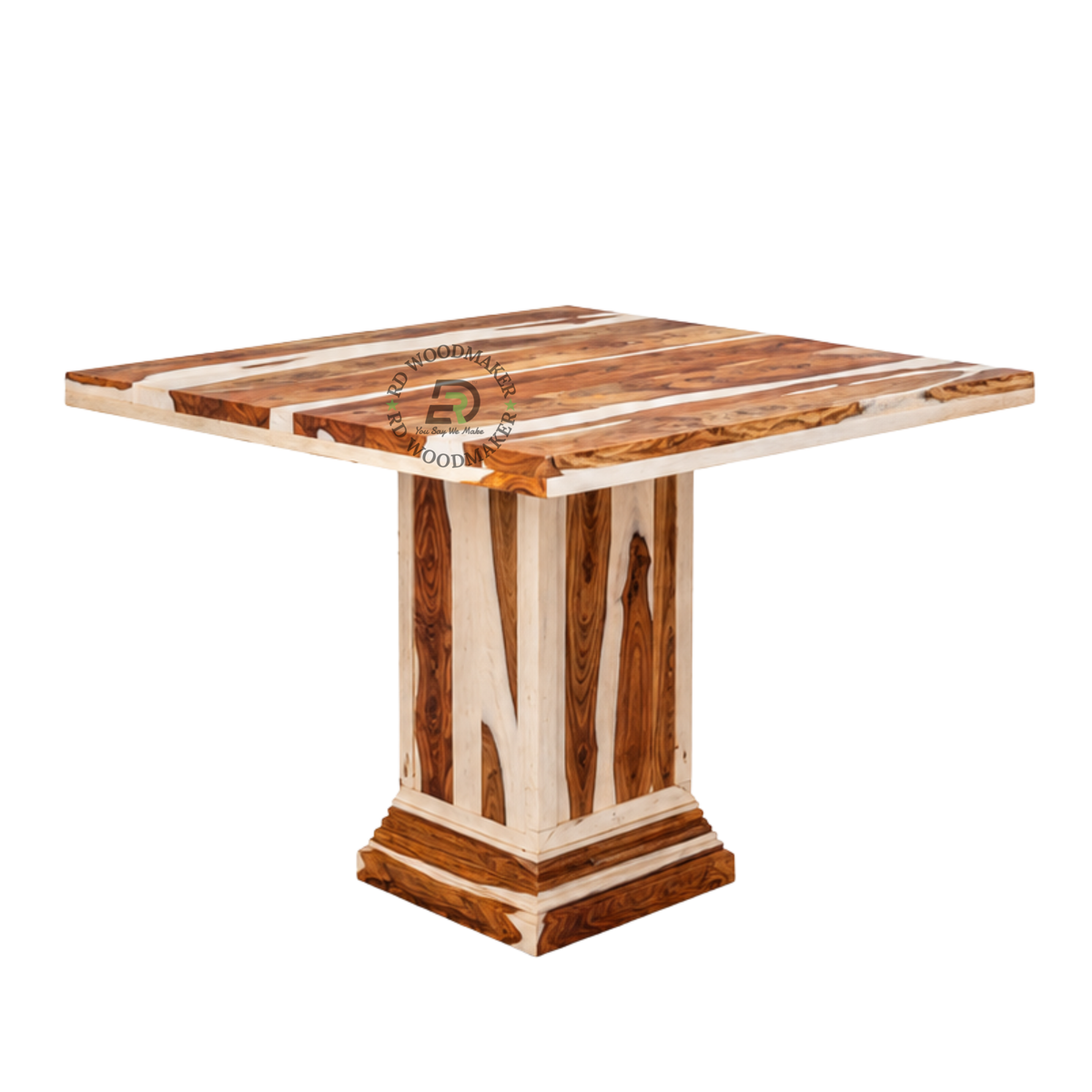 HERITAGE LIVE EDGE WOOD DINING TABLE & UPHOLSTERED CHAIR SET