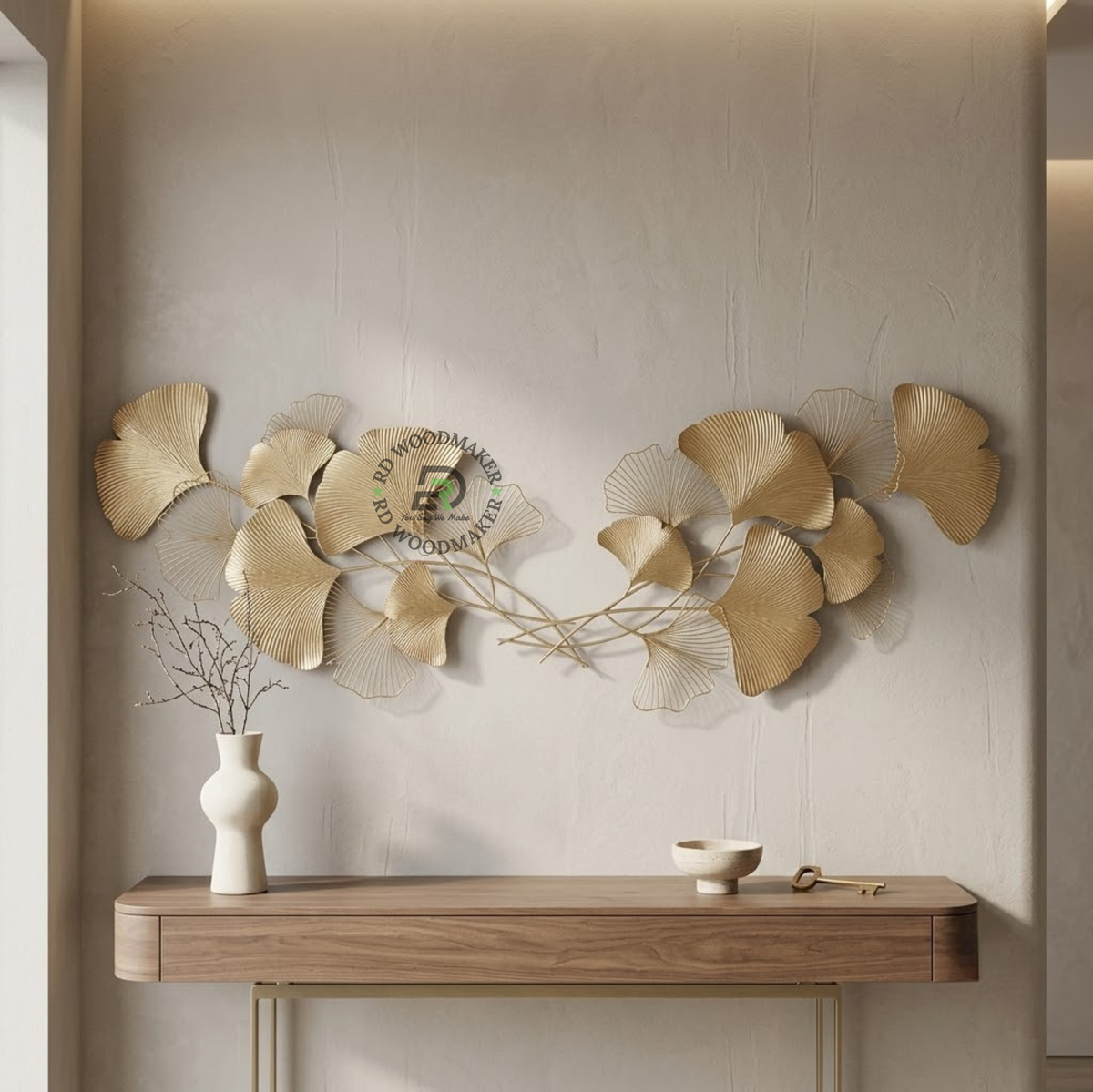 GINKGO GOLDEN LEAF WALL DECOR