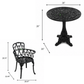 NOIR VICTORIAN METAL BISTRO SET