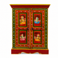 ROYAL RAJWADI HAND-PAINTED SOLID WOOD 2 DOOR CABINET