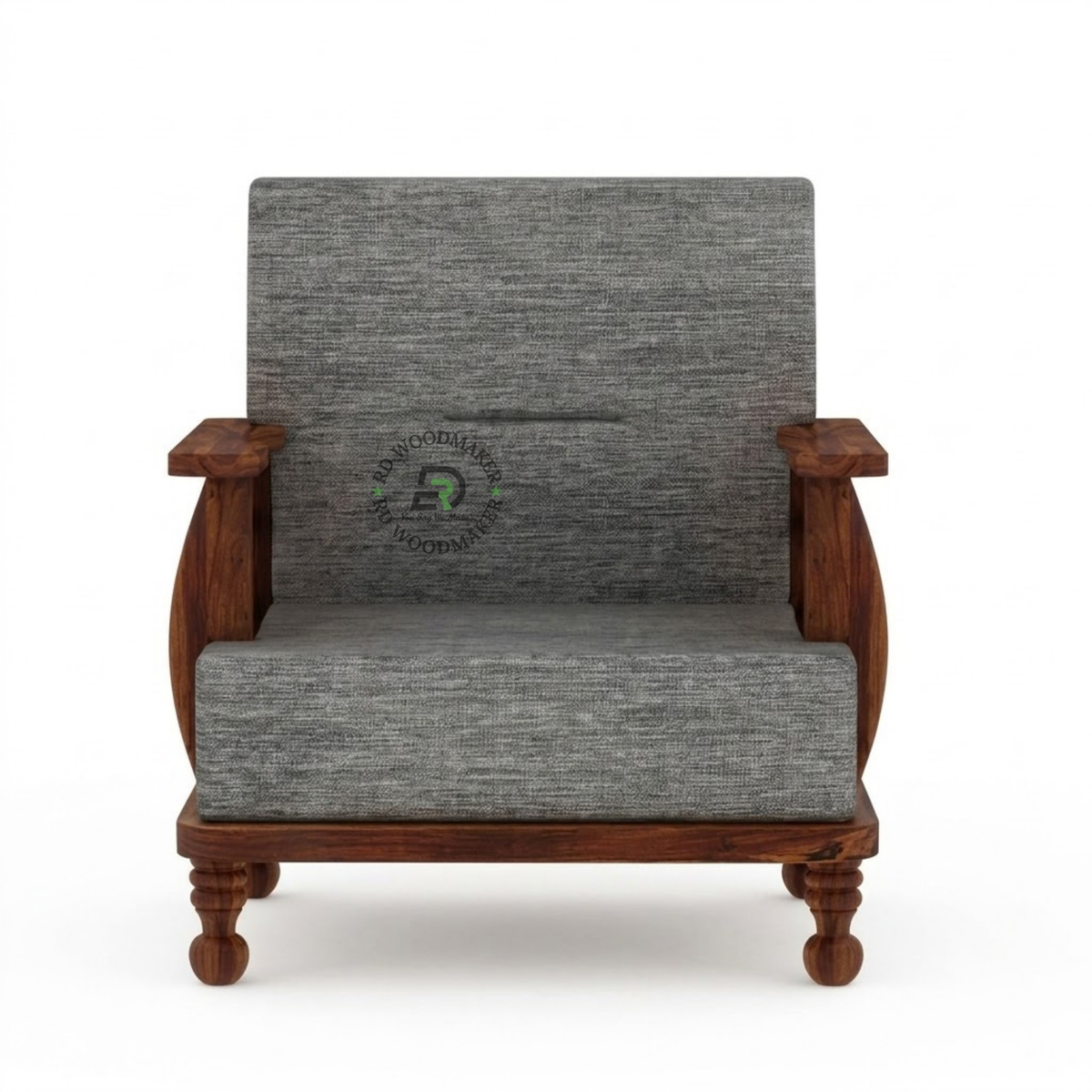 RIVAA CLASSIC SOLID WOOD SINGLE SOFA CHAIR